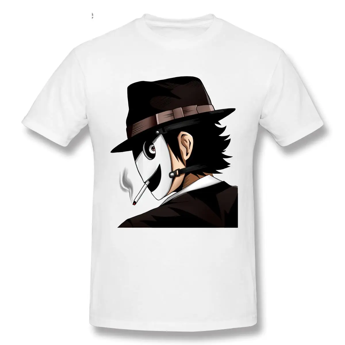 

High Rise Invasion - Resident Sniper Mask Anime T-Shirt for Men Top Quality Short Sleeve Cotton Round Neck T Shirts Tees