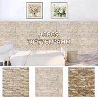 10pcs 3D Brick Wall Stickers Wallpaper For Living Room Bedroom TV Wall Decor XPE Foam Waterproof Wall Self Adhesive Wall Sticker