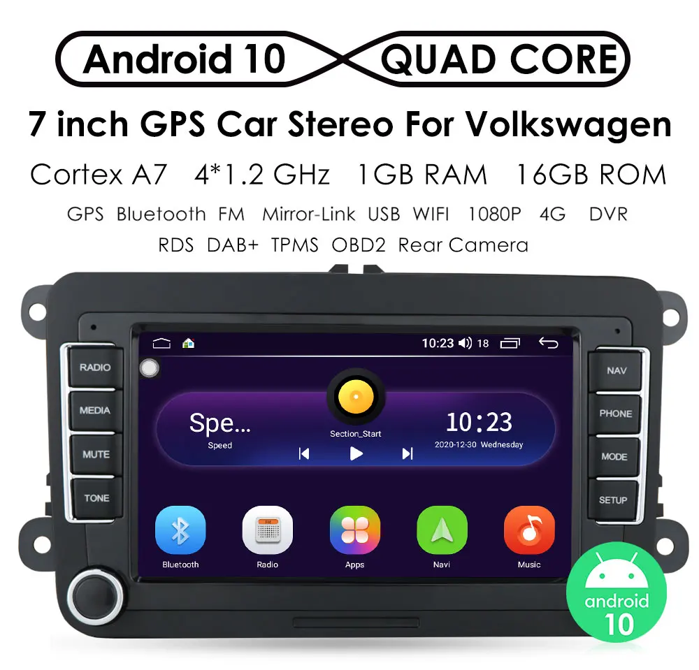 Автомагнитола Android Multimidia Player для VW Golf 5 Polo Passat Sedan CC Wagon Amarok Estate Skoda Yeti Seat Altea Radio GPS on.