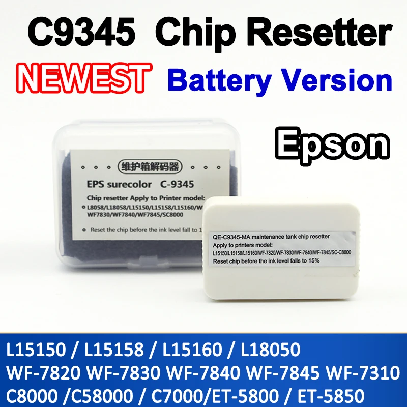 Фото Аккумулятор версии C9345, восстановитель чипа резервуара для Epson T-8550 L8050 L15158 L15168 L15150 L15160 6558 №1