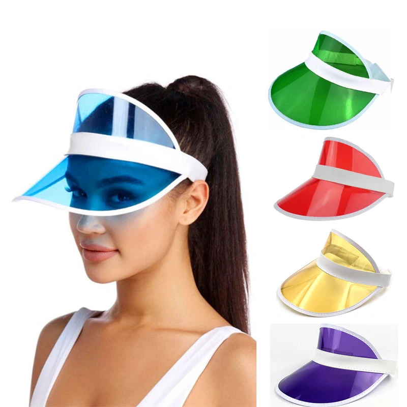 

Шляпа от солнца с защитой от УФ-лучей, летние шляпы от солнца из ПВХ, бейсболки без топа для мужчин и женщин, повседневная спортивная пустая прозрачная шляпа, уличная Солнцезащитная шляпа