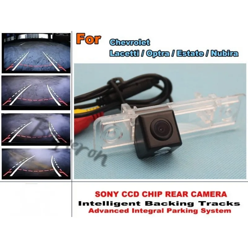 

For Chevrolet Lacetti Optra Estate Nubira Smart Tracks Chip Camera / HD CCD Intelligent Dynamic Car Parking Rear View Camera