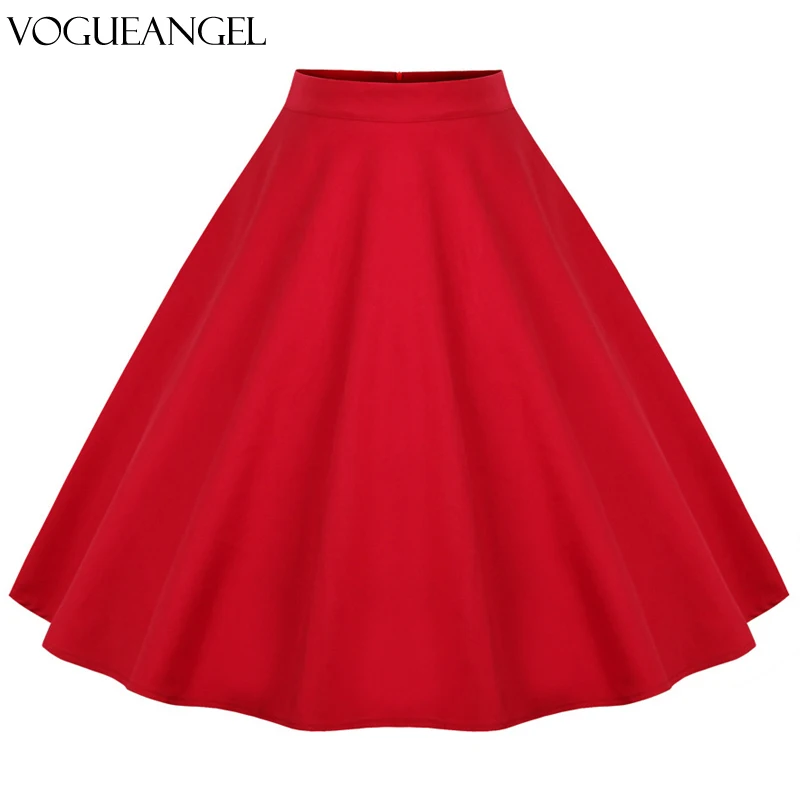 Женская винтажная юбка в стиле рокабилли трапециевидная с цветочным принтом 50-х