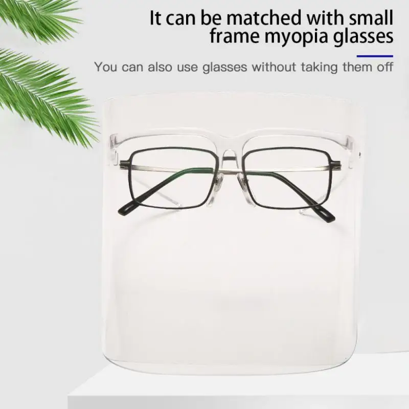

Kitchen Transparent Face Shield Kitchen Goggles Anti-oil Onion Goggles Dust-Proof Face Protective Mask Anti-spray Mask