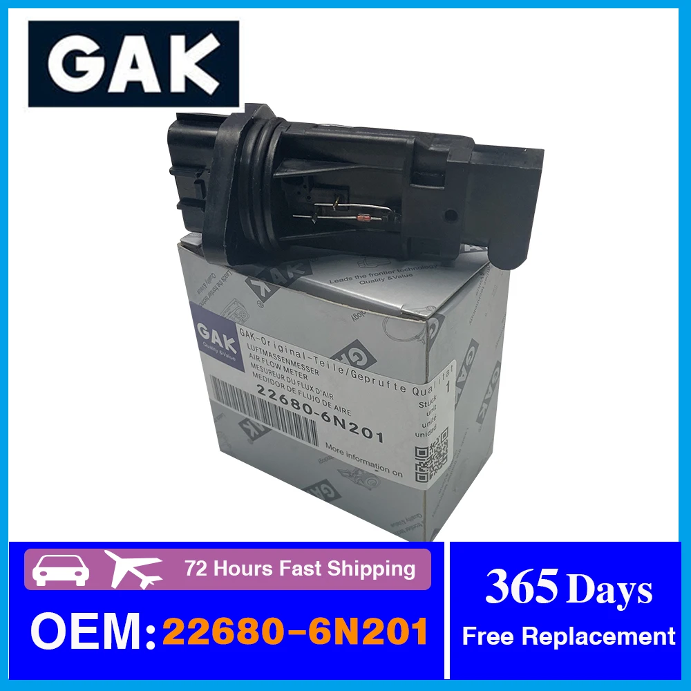 

GAK 22680-4M500 22680-4M501 22680-6N201 22794-AA000 22680-AD21A 22680-AD200 22680-AD201 22680-2W200 Air Flow Meter For Nissan