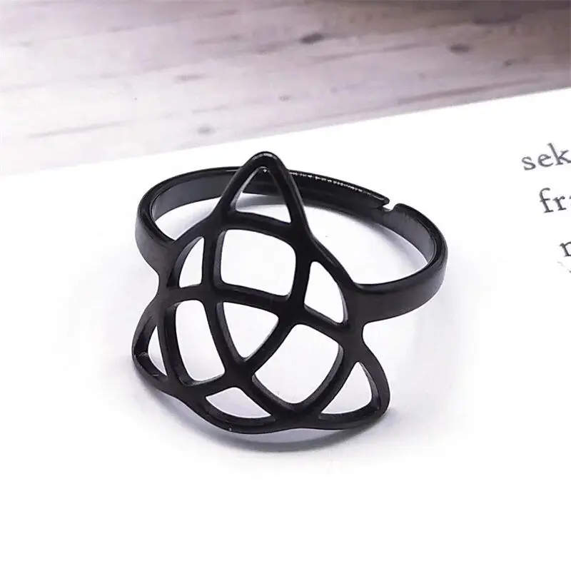 2024 новое модное полое кольцо из нержавеющей стали нейтральное ветровое