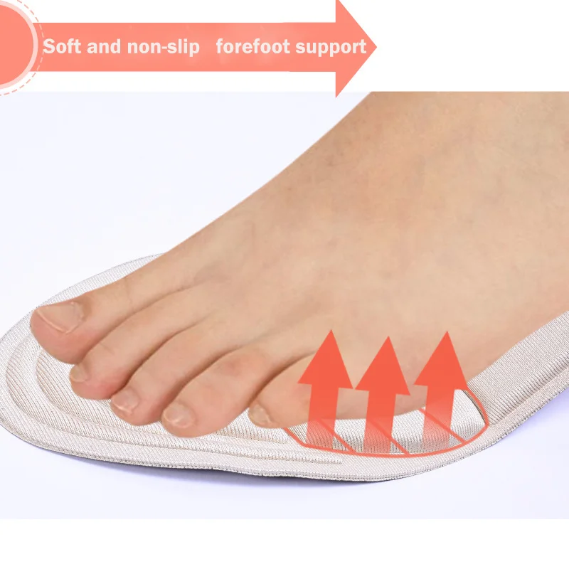 2 Pcs Memory Foam Insole Pad Inserts Heel Post Back Breathable Anti-slip for Women High Heel  Shoes Insoles