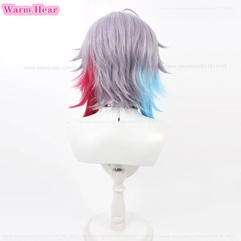 Новинка! Gavis Bettel косплей парик Vtuber Hololive длинный 35 см смешанный цвет термостойкие