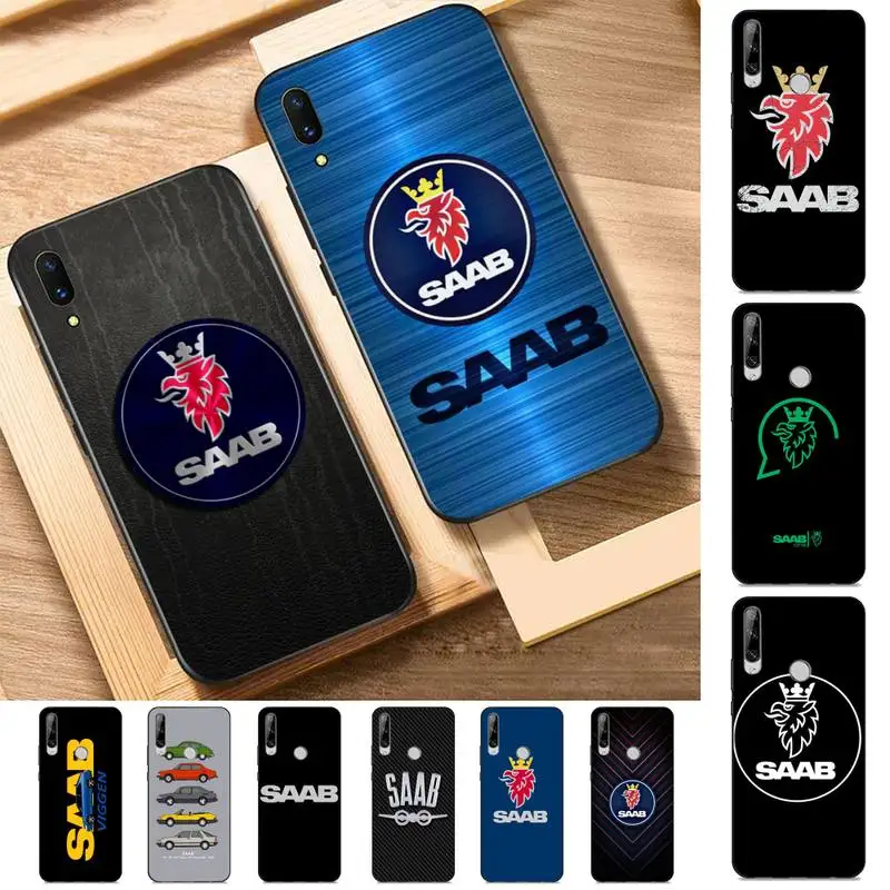 

SAAB Car logo Phone Case for Huawei Y 6 9 7 5 8s prime 2019 2018 enjoy 7 plus