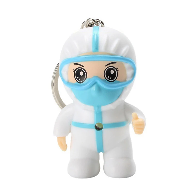 

White Angel Keychain Cartoon Nurse Keyring Pendant Souvenir Toy Thanksgiving Gifts Bag Pendant