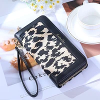 long womens wallet leopard new womens clutch bag large capacity pocket wallets female mobile phone bag multi card coin purse
