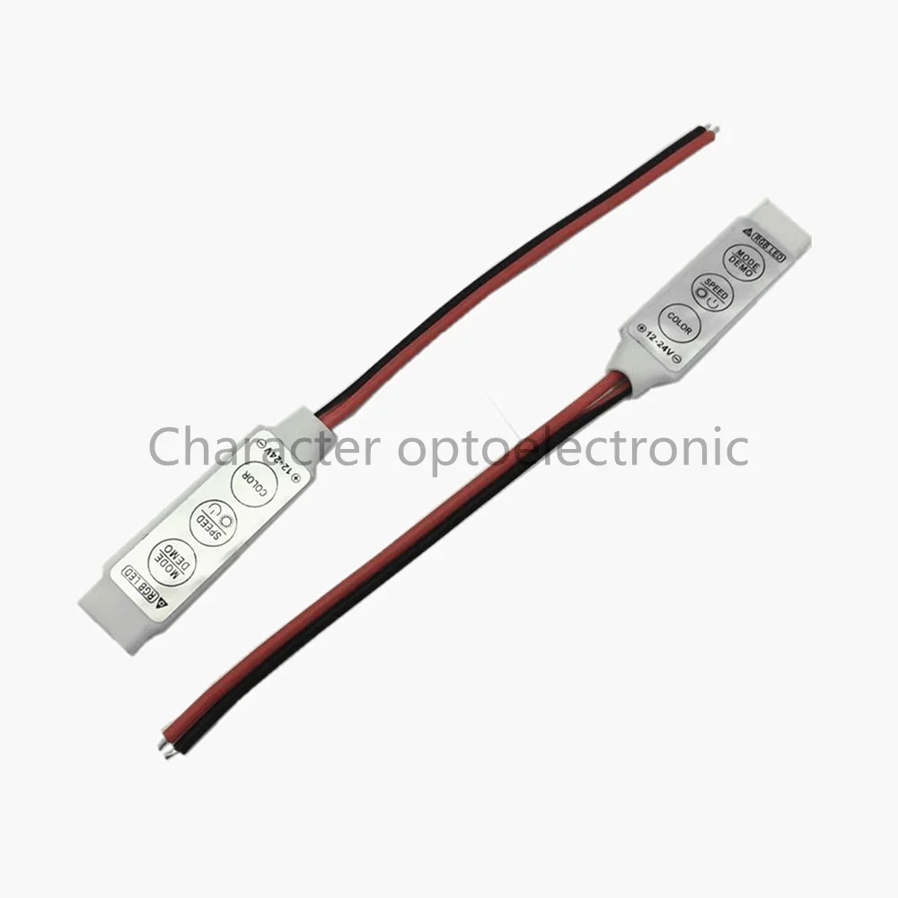 20 шт. мини-контроллер RGB диммер 19 динамических режимов цветов 12 В постоянного тока