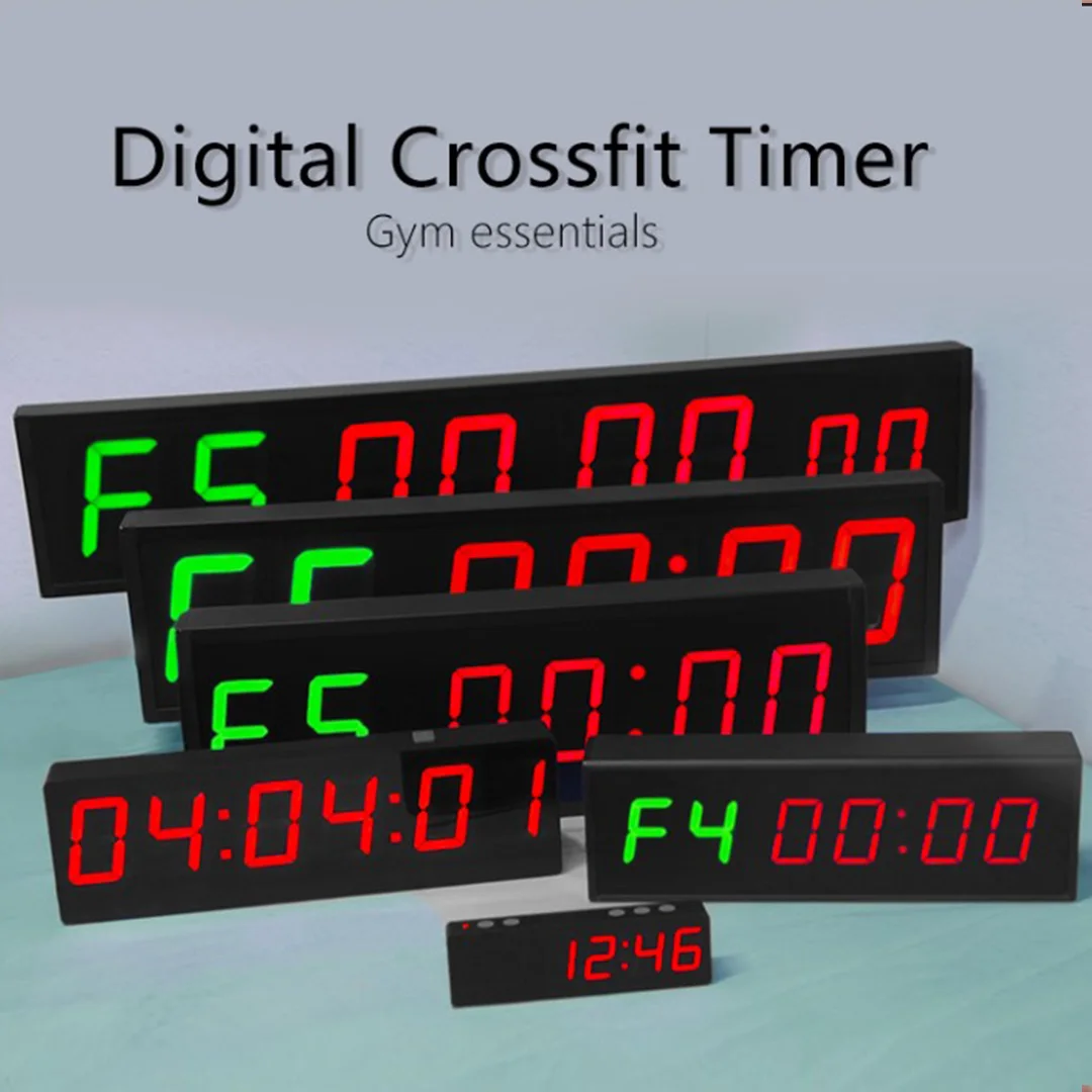 Фото CP50D Печать на заказ логотипа Очень большие светодиодные товары для бокса Gymboss HIIT Таймер Tabata Интервальный таймер Электронные секундомеры №5