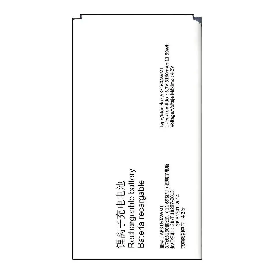 Фото Аккумулятор для мобильного телефона 3160 мАч для Philips Xenium E570 E571 CTE570 CTE57 AB3160AWMT, премиум-класс, замена оригинального №2