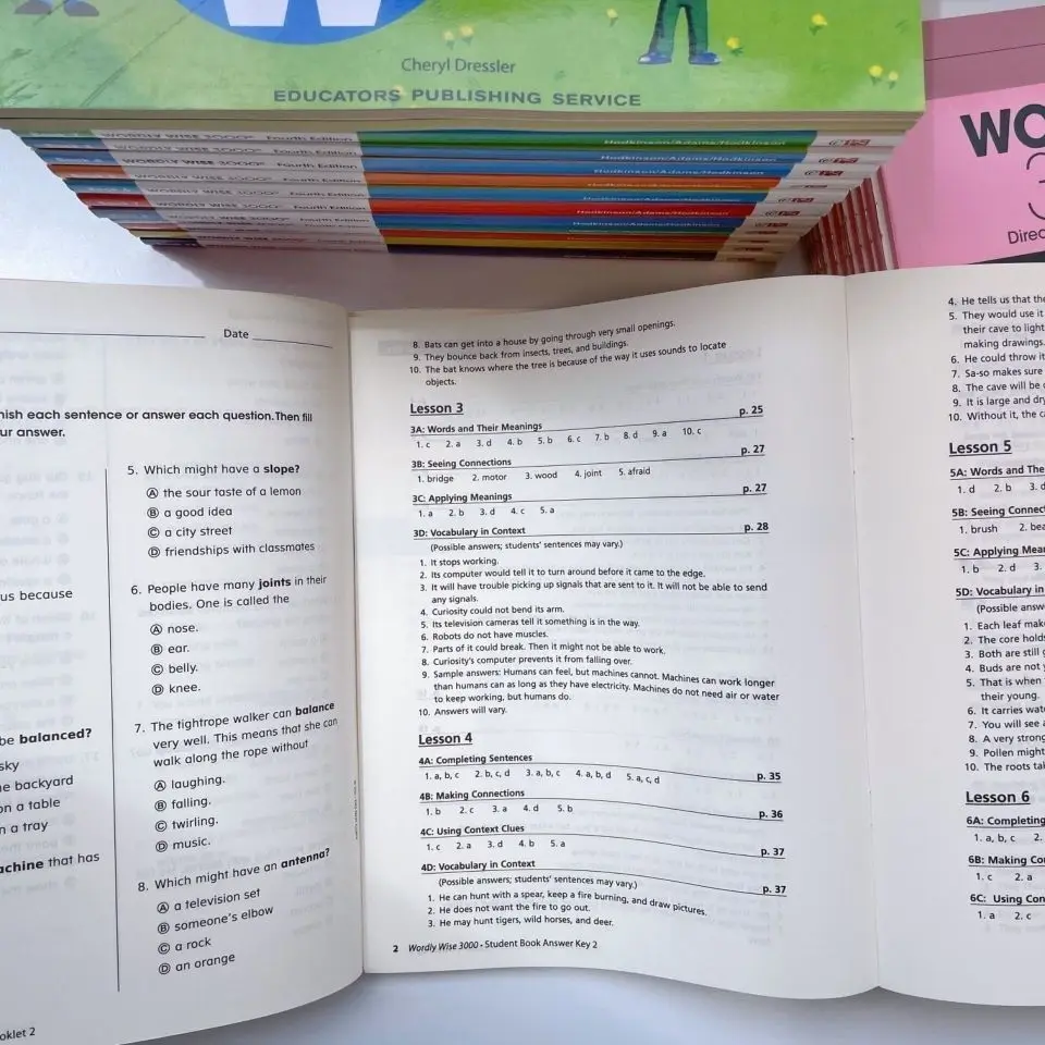Wordly Wise 3000 Word цветная печать 35 книг на общем уровне ранний словарный запас для