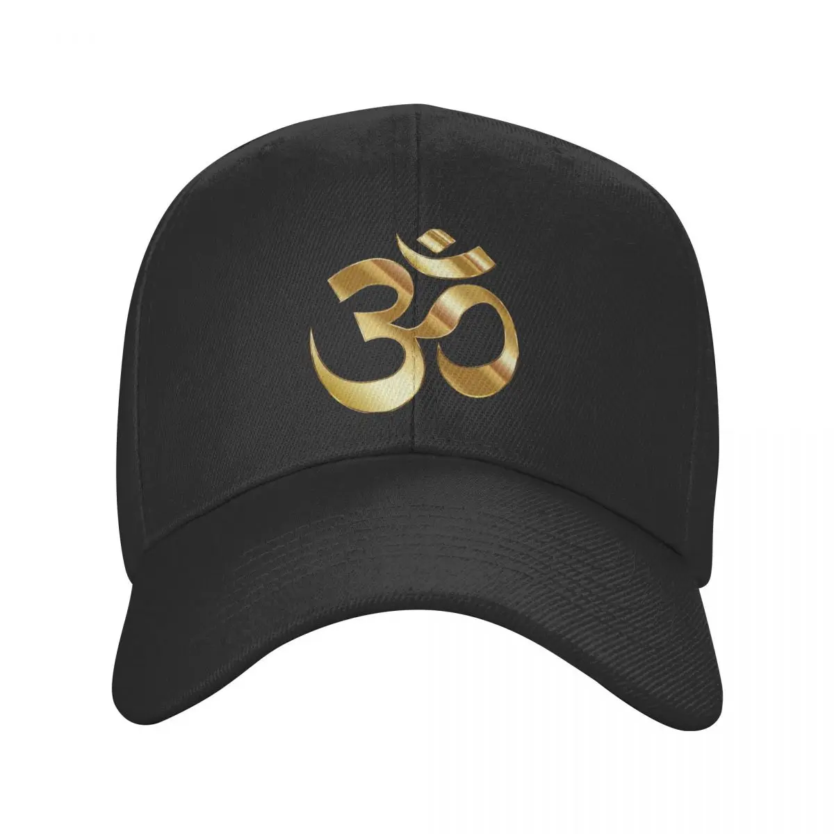 

New Personalized Gold Om Logo Baseball Cap Women Men Adjustable Mandala Yoga Spiritual Meditation Dad Hat Sports