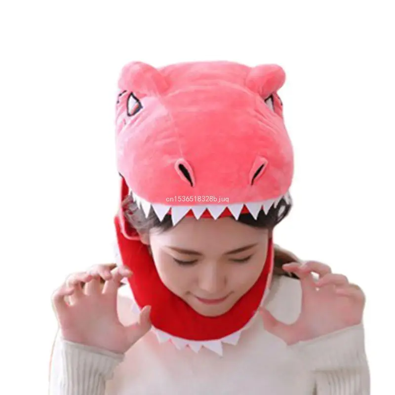 Японский милый мультяшный динозавр кепка маска для взрослых и детей Хэллоуин