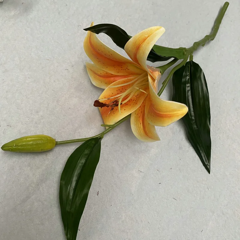 Длинные искусственные лилии цветы искусственная шелковая Цветущая лилия для