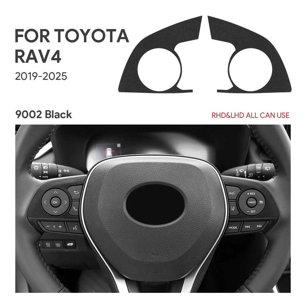 

Верхняя замшевая наклейка-наклейка для Toyota RAV4 RAV 4 XA50 2019 2020 2021 2022 2023 2024 2025 аксессуары для панели рулевого колеса автомобиля