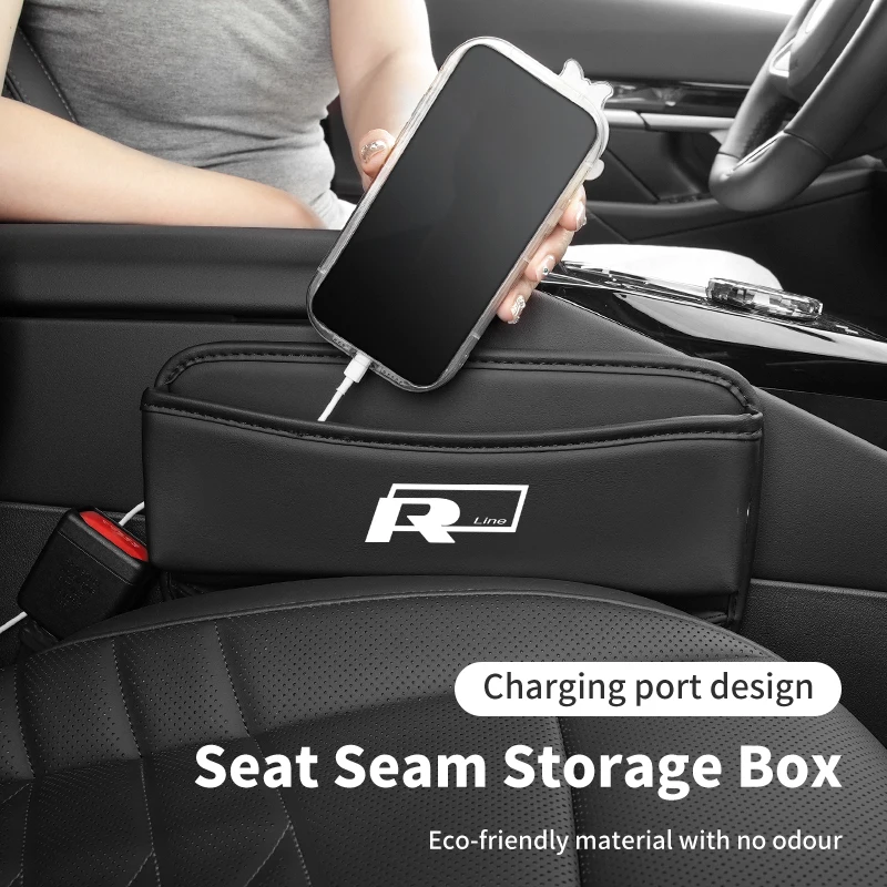 Автомобильное сиденье Боковая Сумка для хранения кожаный шовный наполнитель