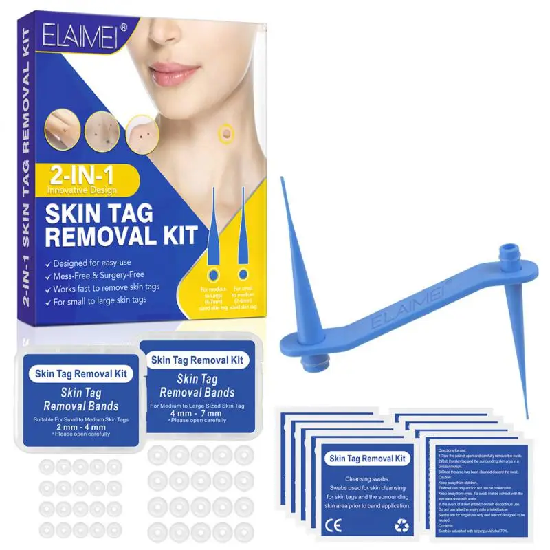 

Skin Tag Removal Kit Skin Mole Wart Remover Micro Band Skin Tag Removal Kit Skin Tag Treatments Tools Set With Cleansing Swabs
