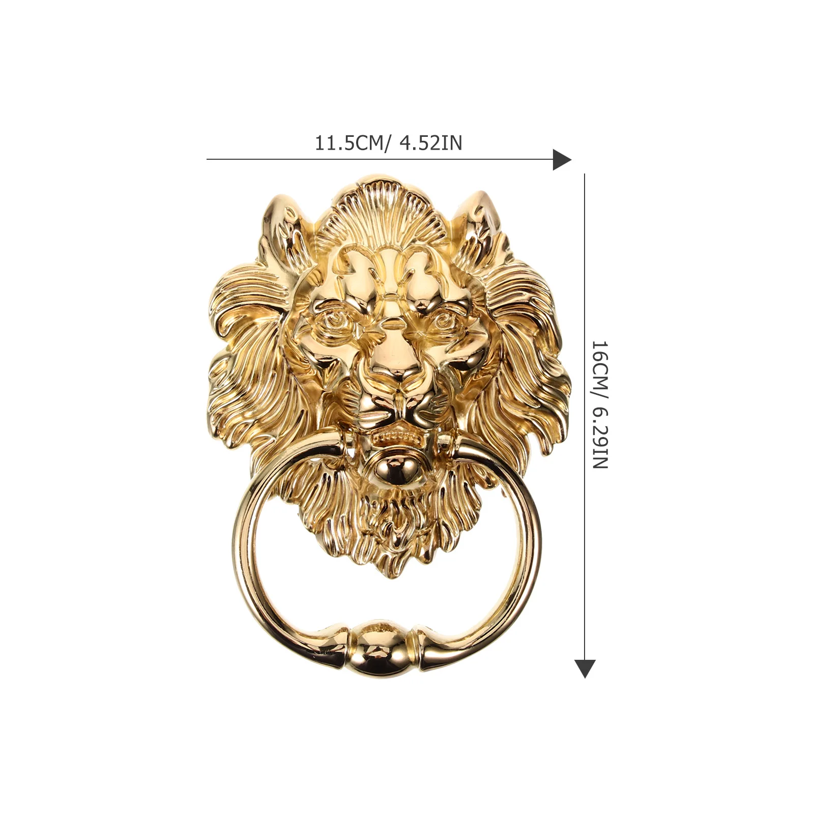 Золотая дверная ручка с головой льва металлические золотые молотки для передних