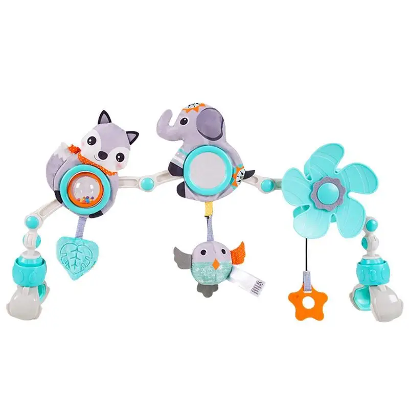 

Регулируемая игрушка-АРОКА для детской коляски Kawaii, мобиль для детской кроватки, музыкальные игрушки в виде животных, складная детская дорожная игрушка для младенцев