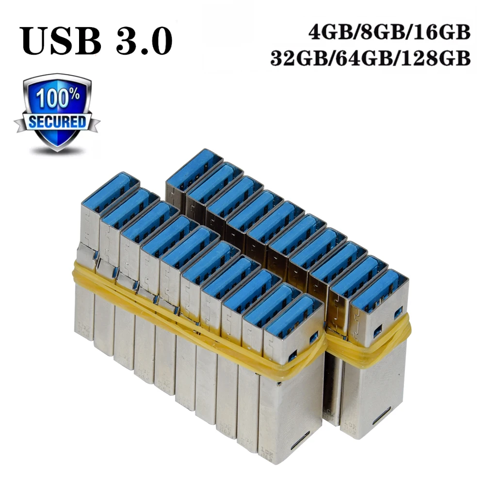 Wholesale  USB3.0 4GB 8GB 16GB 32GB 64GB 128GB memory flash short U disk semi-finished chip pen drive factory price