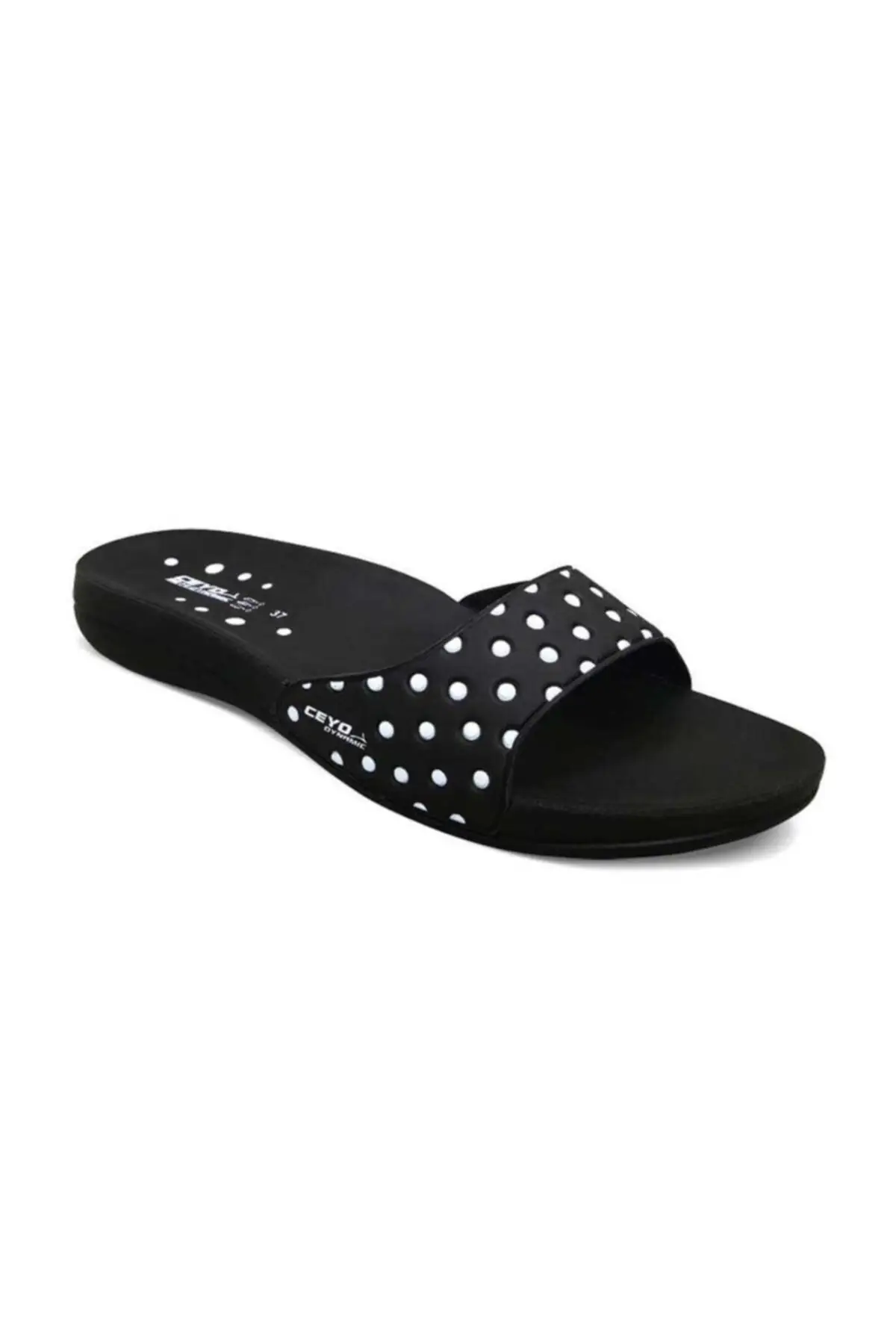 

Women's Black Slippers 06067