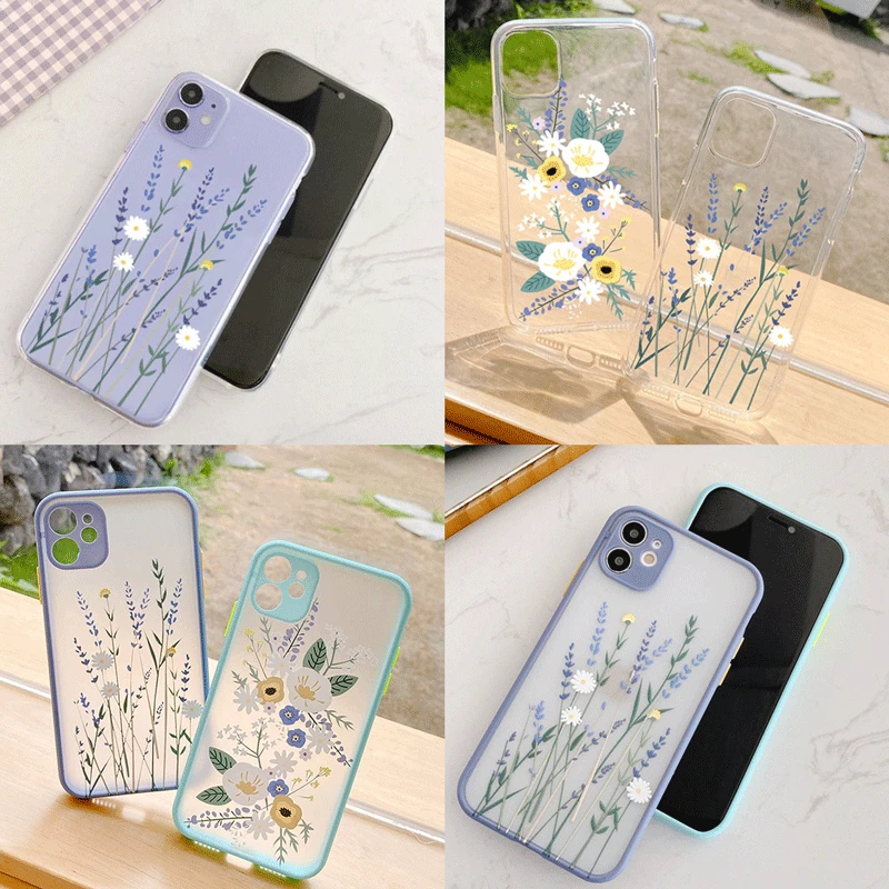 

Роскошные мягкие чехлы для телефонов из ТПУ с цветочным рисунком для Redmi 8A 9C Note 9-4G, прозрачные силиконовые задние крышки с изображением для ...