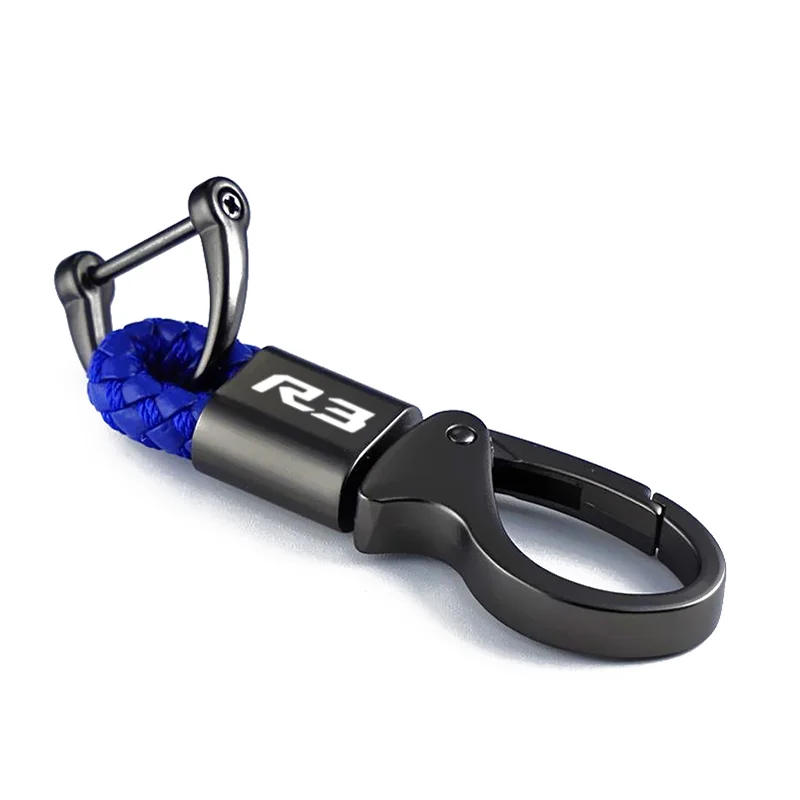 Для yamaha YZFR3 YZF-R3 YZF R3 2015-2023 2022 2021 аксессуары с пользовательским логотипом мотоциклетная плетеная веревка брелок металлический брелок