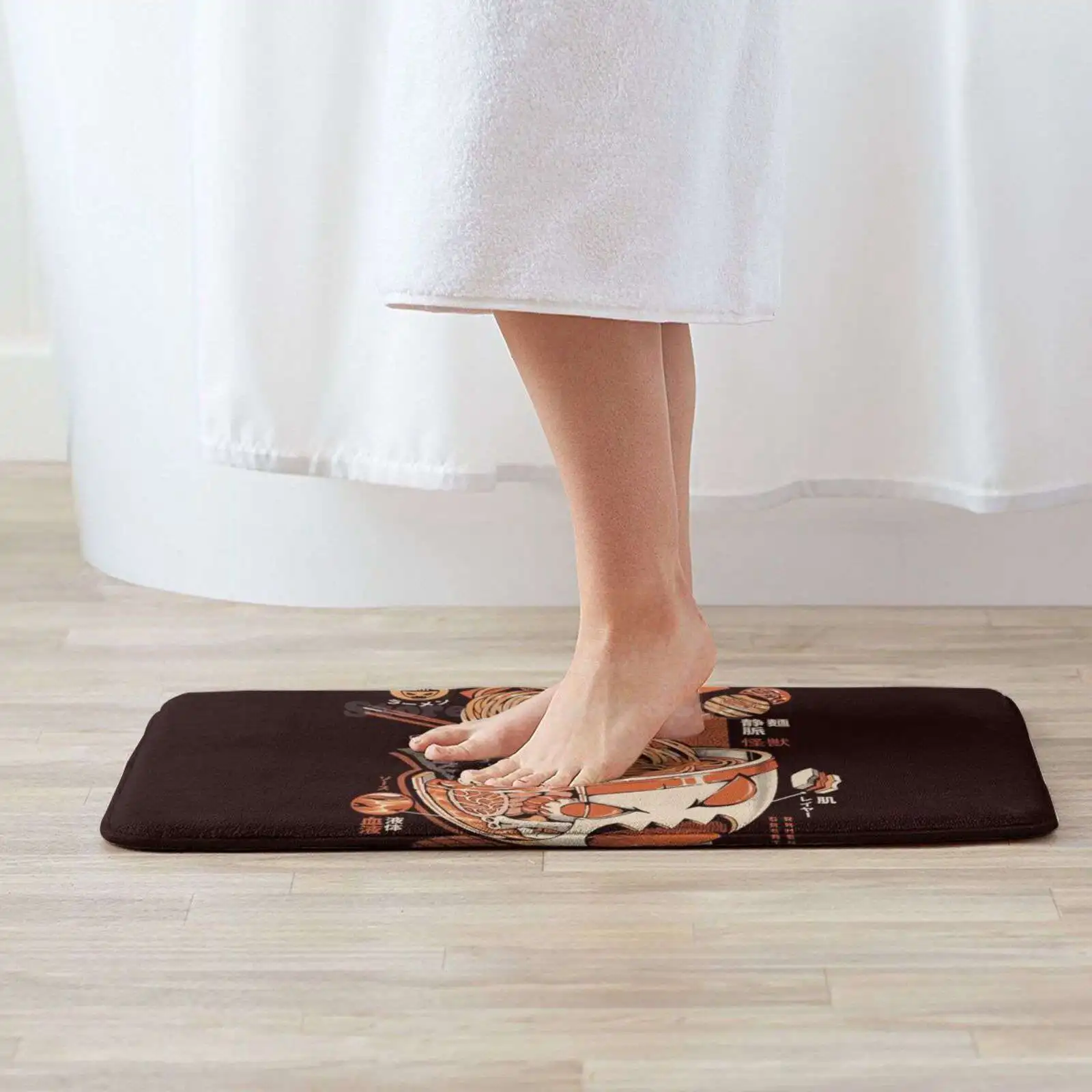 Отличные рамен из черного рентгена! Мягкий автомобильный домашний коврик