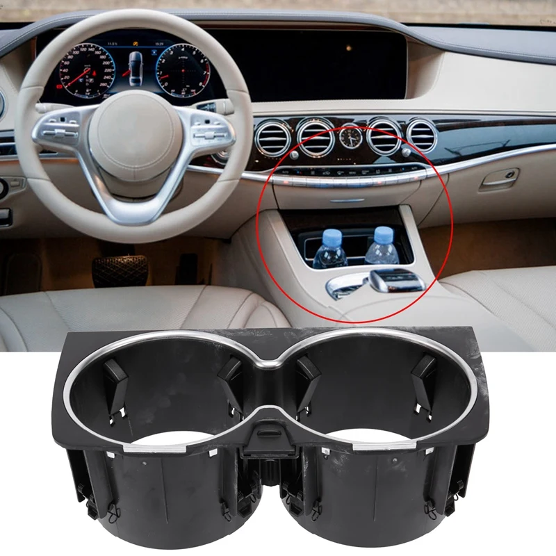 

Car Center Console Insert Drinks Cup Holder For Mercedes Benz S Class W222 2018-2020 A2226830075