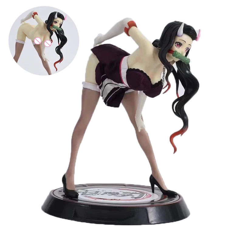 

23cm Demon Slayer Anime Figure Kamado Nezuko Sexy Girl Action Figure Figurine Collection Statue Model Doll Toys