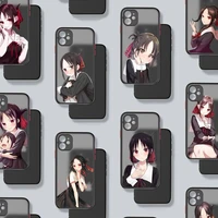 kaguya sama love is war anime phone case matte transparent for iphone 7 8 11 12 13 plus mini x xs xr pro max cover