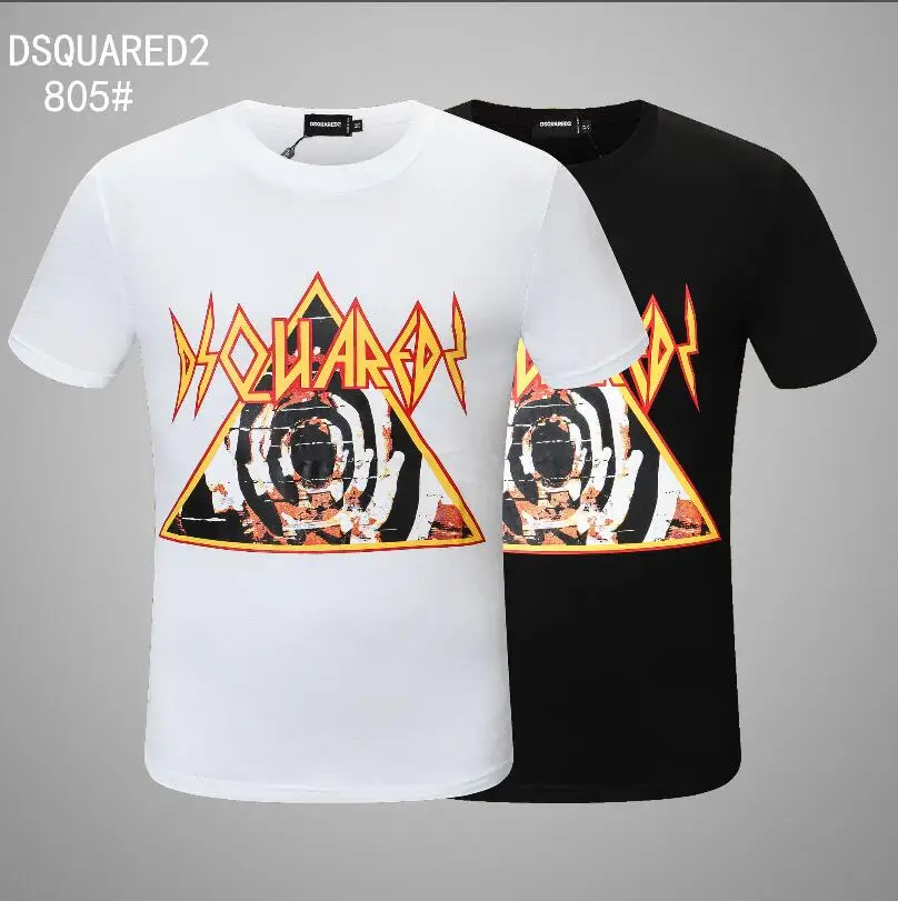 

DSQUARED2 New Short-sleeved T-shirt Men's Letter Printing Fashion Trend D2 Summer Youth Shirt 805