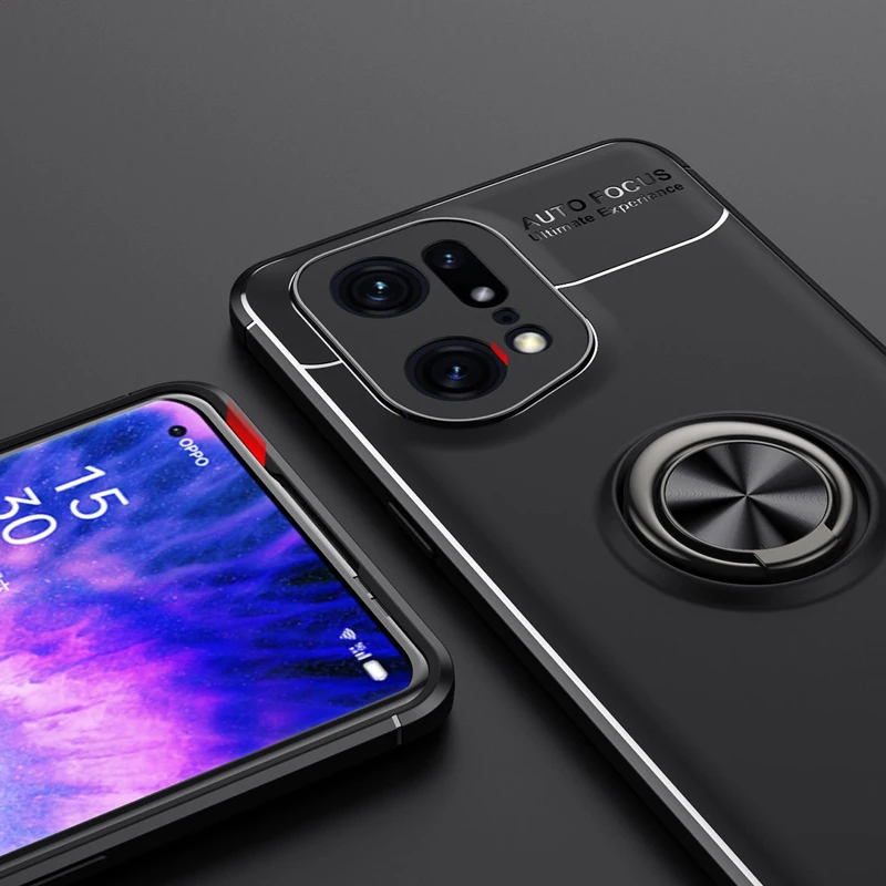 

For OPPO Find X5 Pro Case Metal Ring Silicone Matte Camera Case For OPPO Find X5 Pro Cover For Find X5 X5 Pro X3 X3 Pro X3 Lite