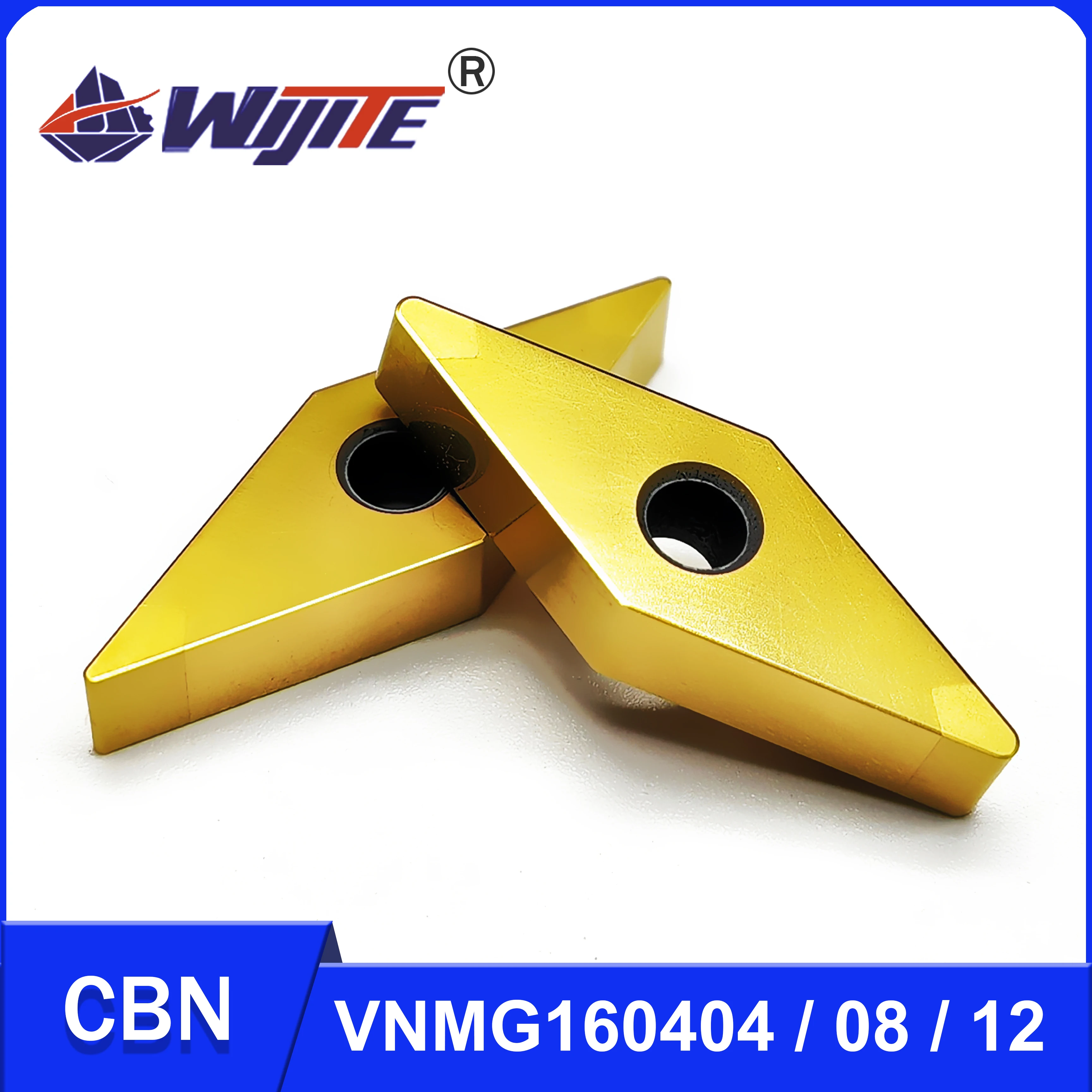 CBN VNMG160404 VNMG160408 VNMG160412 обработка твердой стали и других материалов высокой твердости инструмент VNMG с позолоченным покрытием