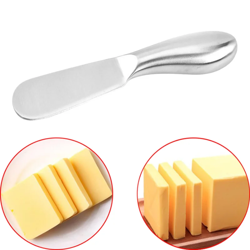 

Stainless Steel Butter Knife Pizza Hole Cheese Dessert Jam Knife Cutlery Creme Knives Breakfast Toast Bread Knife Kitchen Tools