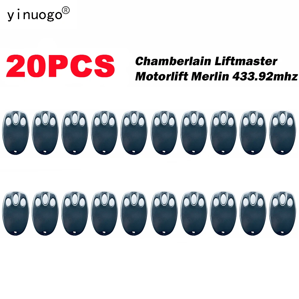

20PCS Chamberlain Motorlift Liftmaster 94335E Garage Door Opener 84335E Remote Control 1A5639-7 Garage Remote Control 433.92MHz