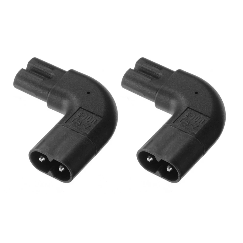 

Адаптер питания с углом наклона 90 градусов, штырь-гнездо C7, 110-250 В