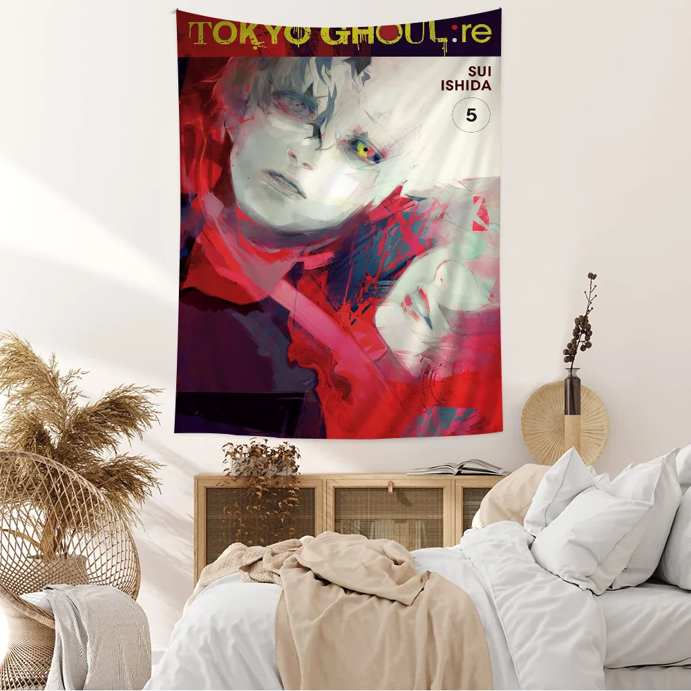 Аниме T-Tokyo G-Ghoul Гобелен Подвесной Таро Хиппи Настенные Коврики Общежитие