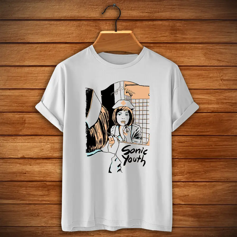 Футболка в стиле ретро для медсестры Соник молодость Турстон мор Ли раналдо Ким