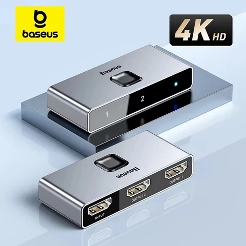 BASEUS 4K HD Переключатель HDMI 1-в-2 / 2-в-1