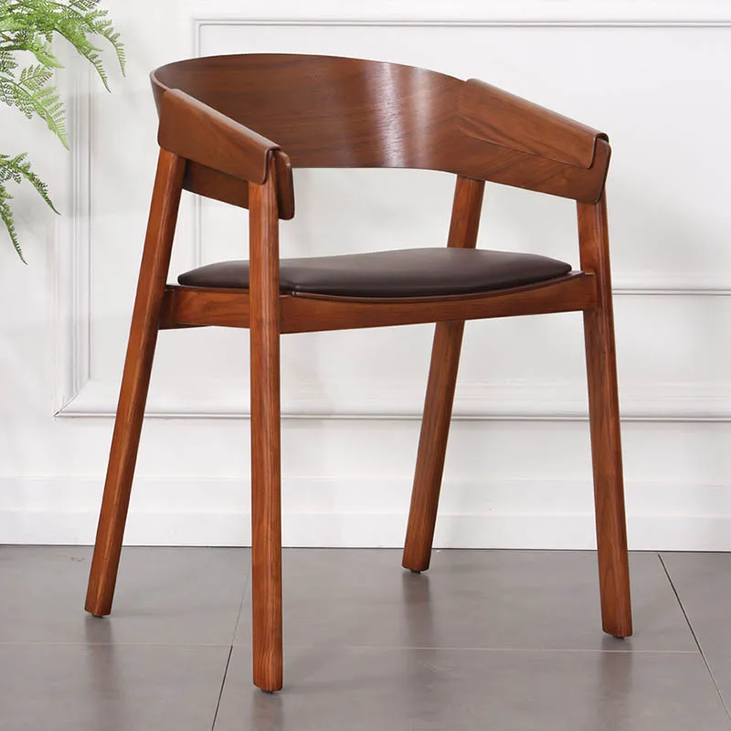 

Luxury Dining Room Dining Chairs Comfortable Designer Unique Single Chairs Elbow Support Armrest Fauteuil Salon Indoor Supplies