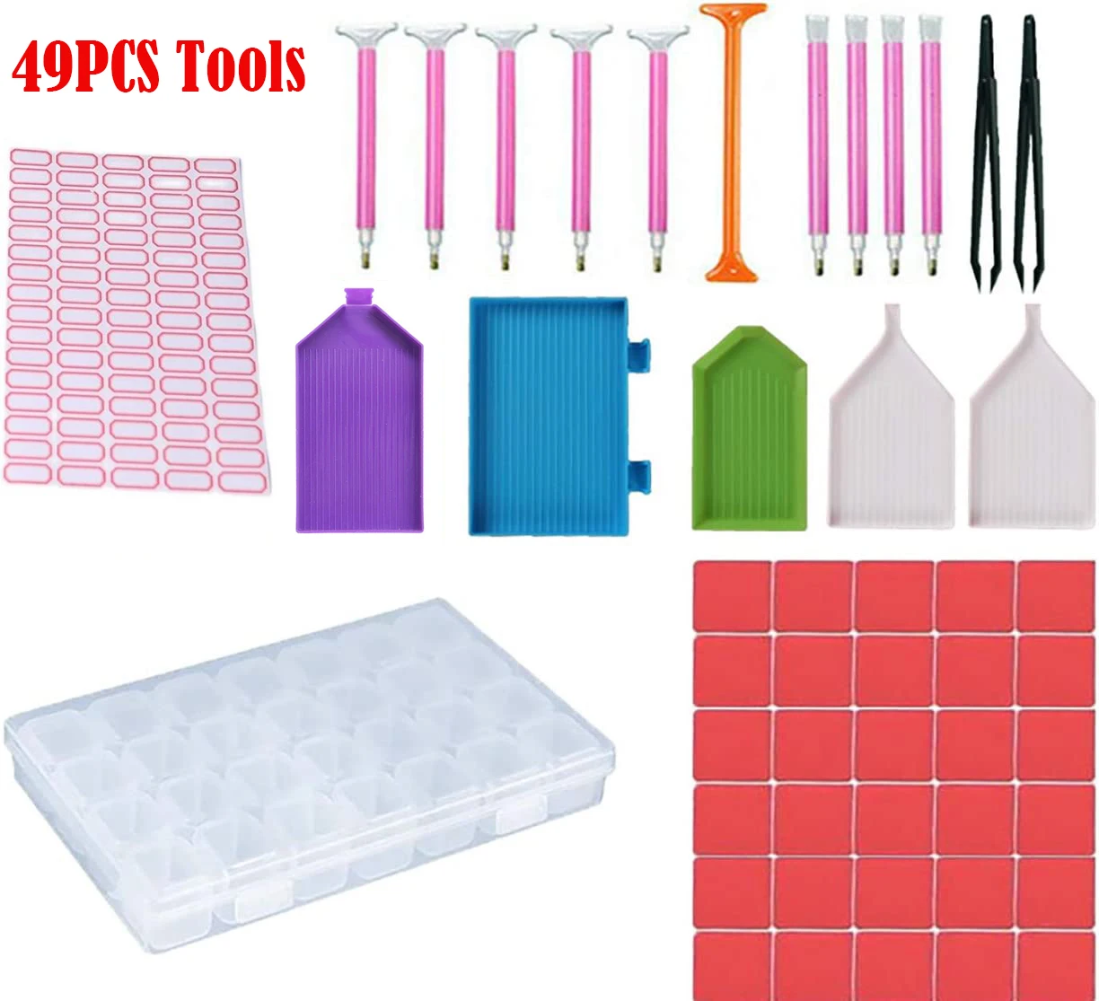 

49 наборов инструментов 5D Φ набор инструментов для вышивки крестиком (49 наборов инструментов)