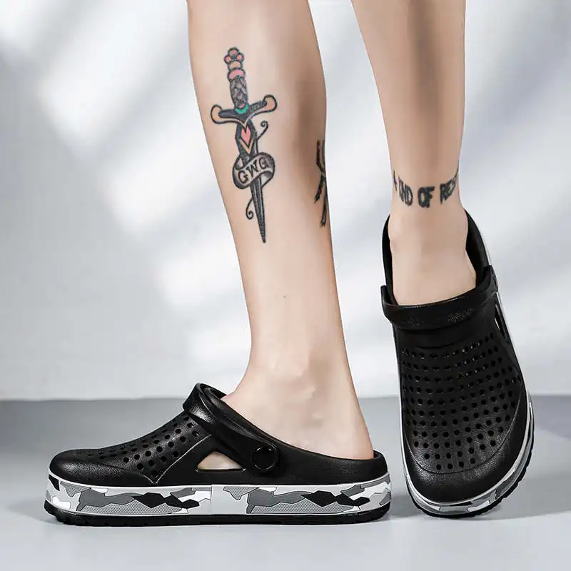 

New Year Slippers Shark Men's Flip Flops For Summer Tenisky Shoe Man Brand Shous Sandals With Heel Tatica Tennis Size 3.5 Sho