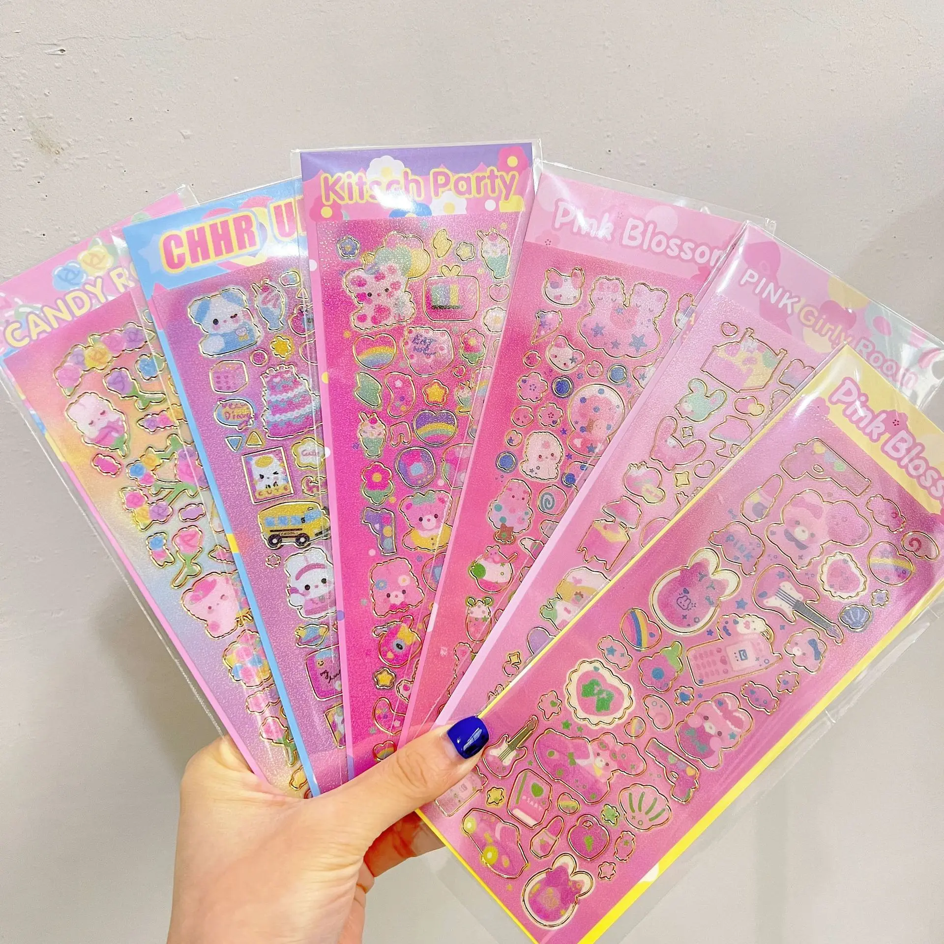 

Корейские весёлые стикеры в стиле Ins для девочек, фотография для журнал, дневника, альбома, скрапбукинга, декоративные наклейки