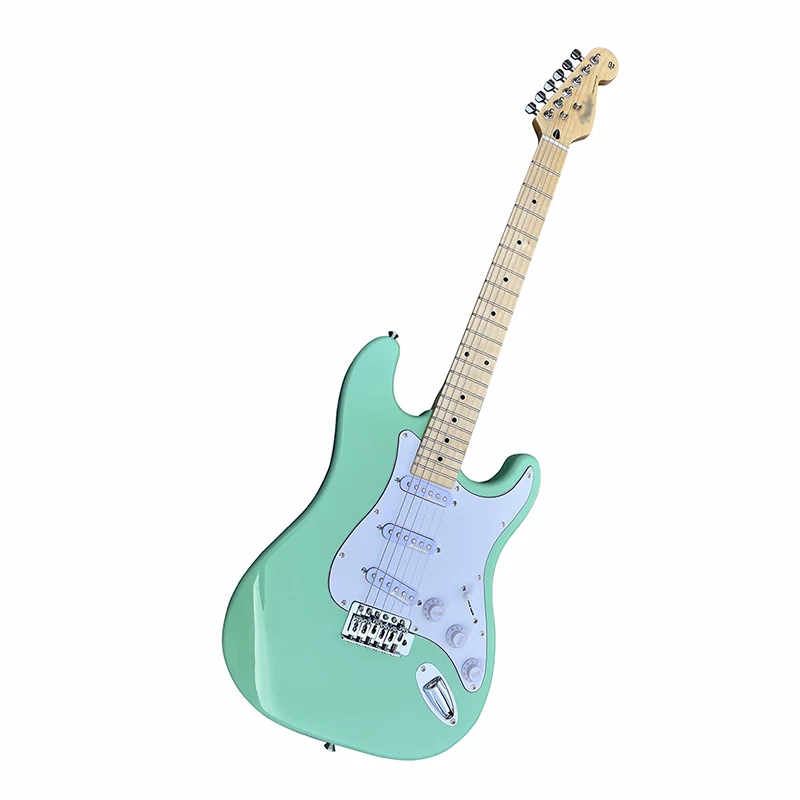 

Classic brand st electric guitar, surfing green, professional performance level, good timbre, free delivery to home.