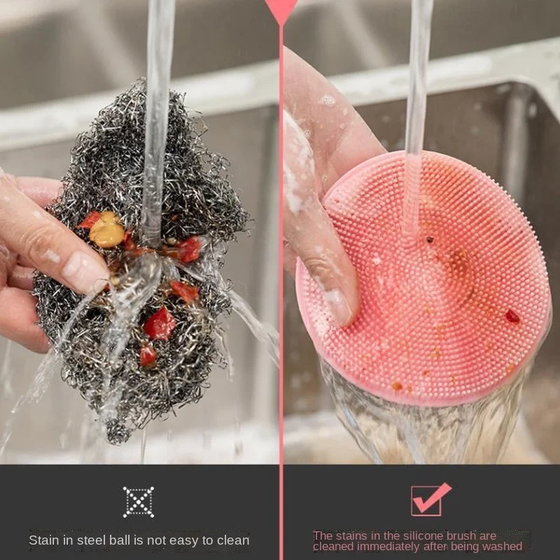 6 шт. силиконовые щётки для мытья посуды